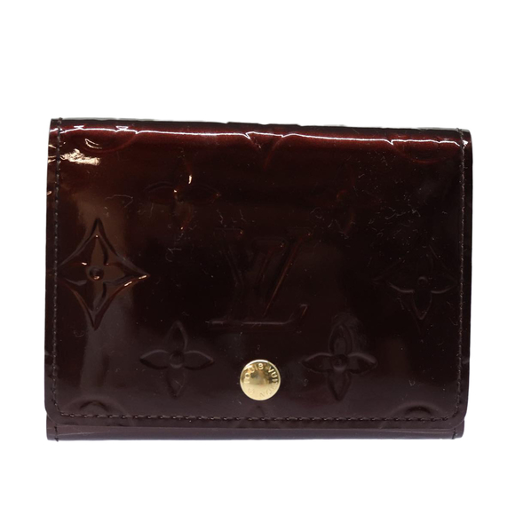 LOUIS VUITTON Vernis Anvelop Cult De Vuitto Case Amarante M91409 LV Auth am6684 - Picture 13 of 16